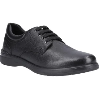 Hush Puppies Marco Leder Herren Schwarz Schnürschuhe