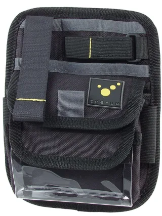 Rettungsdienst-Holster | tee-uu | MEDIC | 5 Fächer auf 3 Ebenen | GLOVE-FIX System | Klarsichtfenster-Tasche für Melder oder Handy | Elastikschlaufen