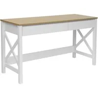 OTTO home Schreibtisch Silba, 2 Schubladen, Landhausstil, Home Office, Breite 100 oder 140 cm