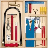 Pebaro Kinder-Werkzeug-Set Laubsäge-Set im Klapp-Kasten, 450