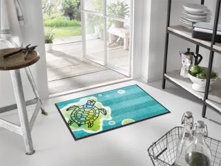 Turtle Splash wash +dry Fußmatte | Größe: 50x75cm