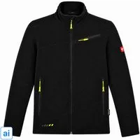 Engelbert Strauss Fleecejacke e.s. motion 2020 Herren Fleecejacke Arbeitsjacke Workwear Schwarz effektive Wärmespeicherung bei gleichzeitig hoher Atmungsaktivität