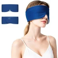 CHICASA Schlafmaske Schlafmaske, beidseitig verwendbar, lichtdicht und geräuschreduzierend