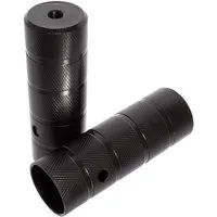 KHEbikes Fahrrad-Laufrad KHEbikes BLACK STEEL Pegs 10mm PAAR