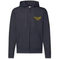 Urban Backwoods Sweatjacke Triforce Vintage Logo Zipper Hoodie Shirt Legend Link Symbol Zelda (1-tlg) Game Sign Insignia Symbol