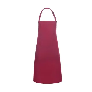 Karlowsky - Latzschürze "Basic" (Bordeaux)