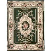 Mazovia Orientteppich Orientalisch Vintage Teppich Kurzflor Wohnzimmerteppich Grün, 60 x 100 cm, Fußbodenheizung