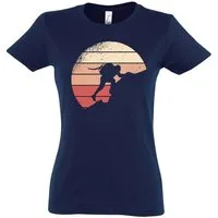 Youth Designz T-Shirt Mountain Damen Shirt mit trendigem Bergsteiger Frontprint