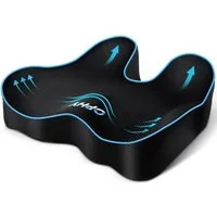 Ophy Sitzkissen U-förmiges Memory-Schaum Sitzkissen mit waschbarem Bezug, rutschfest, weich – für Bürostuhl, Gaming-Stuhl & Autositz