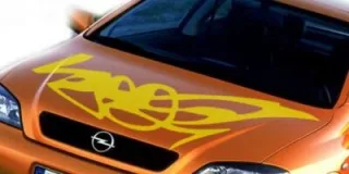 Autoaufkleber für die Motorhaube. "Hip Hop sign"