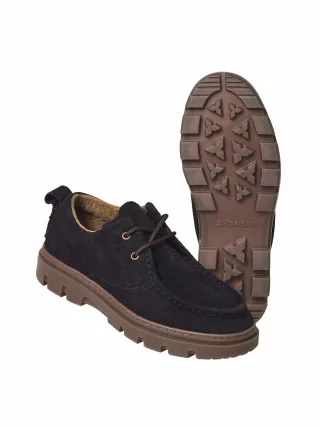 Satorisan S.L Herren Wallaby Desert Shoe Unalome Braun 100 % Rindleder