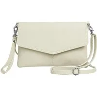 Caspar Clutch Abendtasche Leder Damen Umhängetasche - PREMIUM LINE - Modell No.322, aus 100% gewaschenem Echtleder aus Italien - samtig weich & nachhaltig