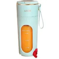 AURIVION Entsafter Tragbarer USB Mixer Entsafter 340ml, 14 Klingen, 1200mAh, 100 W, 14 Klingen, USB, 1200mAh, kompakt, leicht, wiederaufladbar