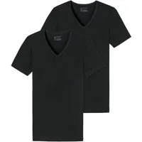 Schiesser V-Shirt 95/5 (2er-Pack) mit tiefem V-Ausschnitt
