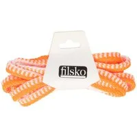 filsko Schnürsenkel Schnürsenkel Unisex ca. 8mm breit, neon, gestreift, bunt, besondere Schnürsenkel