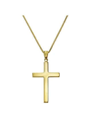 Fascination by Ellen K. Halskette Gold 333 mit Motiv Kreuz