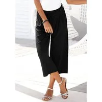 LASCANA Culotte mit luftig-weitem Bein (mit Bindegürtel) in 7/8-Länge, leichte Jerseyhose, casual, Sommerhose, Schlupfhose