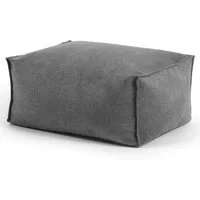 mokebo Pouf Der Ruhestifter (aus Webstoff), Sitz-Hocker, Bodenkissen, Fußhocker oder Sitzkissen eckig in Anthrazit