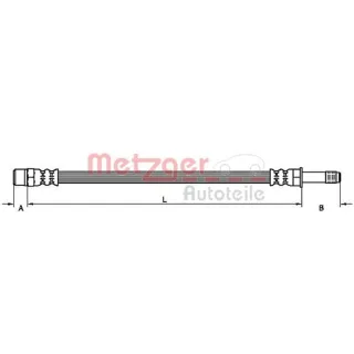 Metzger Bremsschlauch hinten BMW 1er 3er 5er 6er