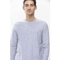 Mey Pyjamaoberteil Mey Herren Shirt Serie Ringwood uni Shirt (1-tlg)