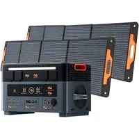 OSCAL Stromerzeuger Mikro-Wechselrichter PowerMax 2400Pro Powerstation 2016Wh, 2,4 in kW, Trennbar/mit Stereo/Strom ins Netz rückspeisen/16 Anschlüsse