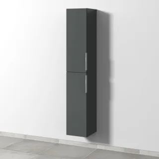 Sanipa 3way Hochschrank mit 2 Türen, Anthrazit-Matt UM09022