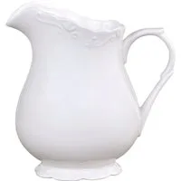 Chic Antique Kanne Chic Antique - Kanne Krug Karaffe Porzellan 1,1 Liter Provence Weiß