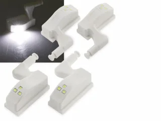 CHILITEC LED-Schrankleuchte 23106, 4er-Set, 6000K, weiß