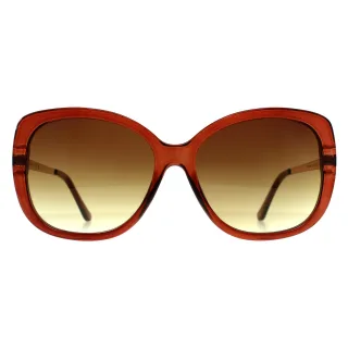 Calvin Klein CK22548S 210 transparente Sonnenbrille mit braunem Farbverlauf