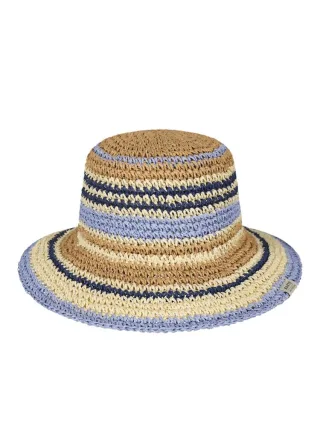 Barts - Gehäkelte Sommerhut mit farbigen Streifen Blau - Gr. - OS