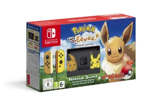 Nintendo Switch Konsole [Let’s Go Evoli! Edition] grau