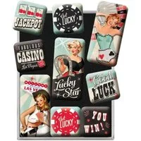 Nostalgic-Art Magnet 9tlg. Magnetset - Pin Up - Get Lucky