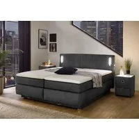 Jockenhöfer Gruppe Boxspringbett Kati erhältlich in der Größe 180x200cm, mit Topper, Bettkasten und höhenvariablen Kopfteil (96 cm - 108 cm)