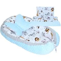 Primawela Bettnestchen Baby MINKY Nestchen Kokon Kuschelnest Kissen Decke Schmetterlingkissen