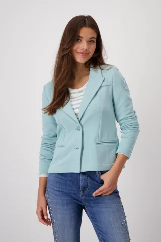 monari - Sweatblazer mit Reverskragen peppermint - Gr. - 38