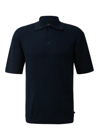 qs - Polo-Shirt blau - Gr. - L