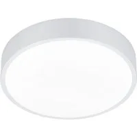 TRIO Leuchten LED Deckenleuchte, LED fest integriert, Warmweiß, Neutralweiß, Deckenbeleuchtung flach aus Metall auch zur Wandmontage geeignet Ø31cm