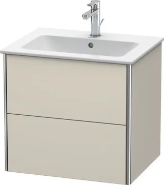 Duravit XSquare Waschtischunterbau wandhängend Taupe Supermatt 610x478x560 mm - XS417108383 XS417108383