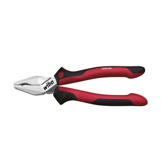 Wiha Kombizange Industrial mit DynamicJoint und OptiGrip mit extra langer Schneide - Blisterverpackung - 34308