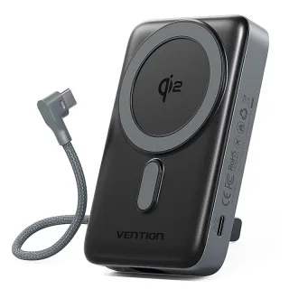Vention FKH 35W 38.5Wh 10000mAh Magnetic Wireless Power Bank Come with Type-C Cable External Battery Power Supply with 2