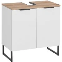BASIC by Balculina Waschbeckenunterschrank Denver Waschbeckenunterschrank, Badezimmerschrank 60x60x35 (1-St) Breite 60 cm, Tür L/R montierbar, Softclose