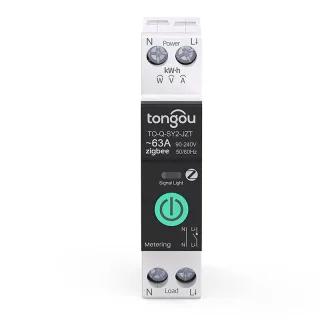 Tongou TUYA Zigbe Smart Circuit Breaker 1A-63A Over Current Voltage Protection Energy Monitoring Voice Control with Alex