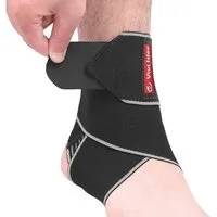Vivi Idee Fußbandage Fußbandage Knöchelbandage Fußgelenkbandage, für mehr Stabilität, mit Gummi Streife, 1 Stück