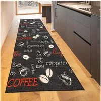 TeppichHome24 Teppich Kuechenteppich Modern, Höhe: 5 mm, pflegeleicht, robust, für Fussbodenheizung geeignet
