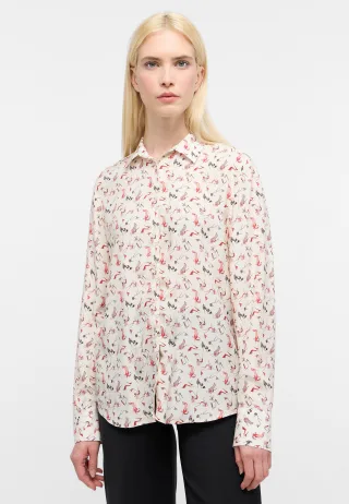ETERNA - Bluse Viskose Langarm creme - Gr. - 48/Langarm