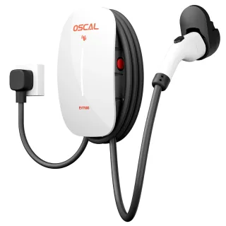 Blackview OSCAL EV7000 EV Charger 7KW 32A Level 2 Charging Station Wall Mounted IP65 Waterproof with App Control IEC6219