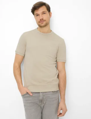 Brax Herren Sweatshirt Style SULLY beach, Beige, Gr. 5XL