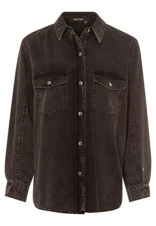 Marc Aurel - Jeanshemd aus nachhaltiger Tencelmischung black denim - Gr. - 46