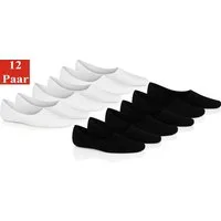 EloModa Füßlinge 12 Paar Damen & Herren Füßlinge – Unsichtbare Sneaker & Sport-Socken (12-Paar) ideal für Sneaker, Ballerinas & Sportschuhe