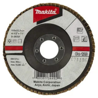 Makita Fächerschleifscheibe 115mm 120 - D-28329